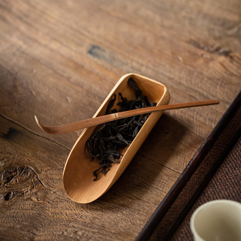 Bamboo Cutlery - Juego de té de madera hecho