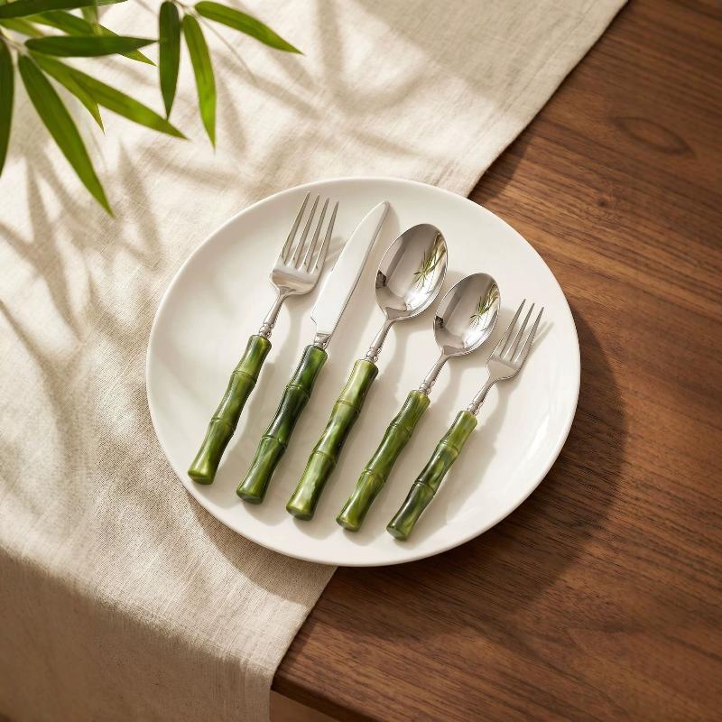 Bamboo Cutlery - Cuchillo, tenedor y cuchara de bambú