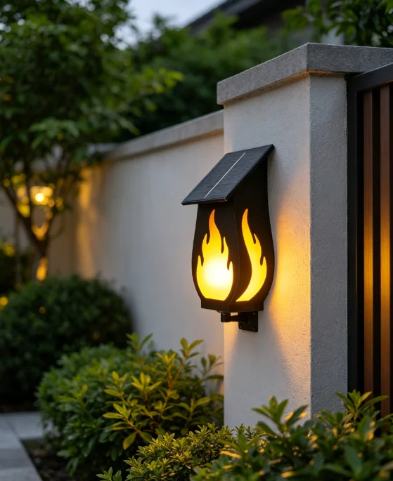 Lámpara de pared solar para ex - Solar Garden Light reseña y precio