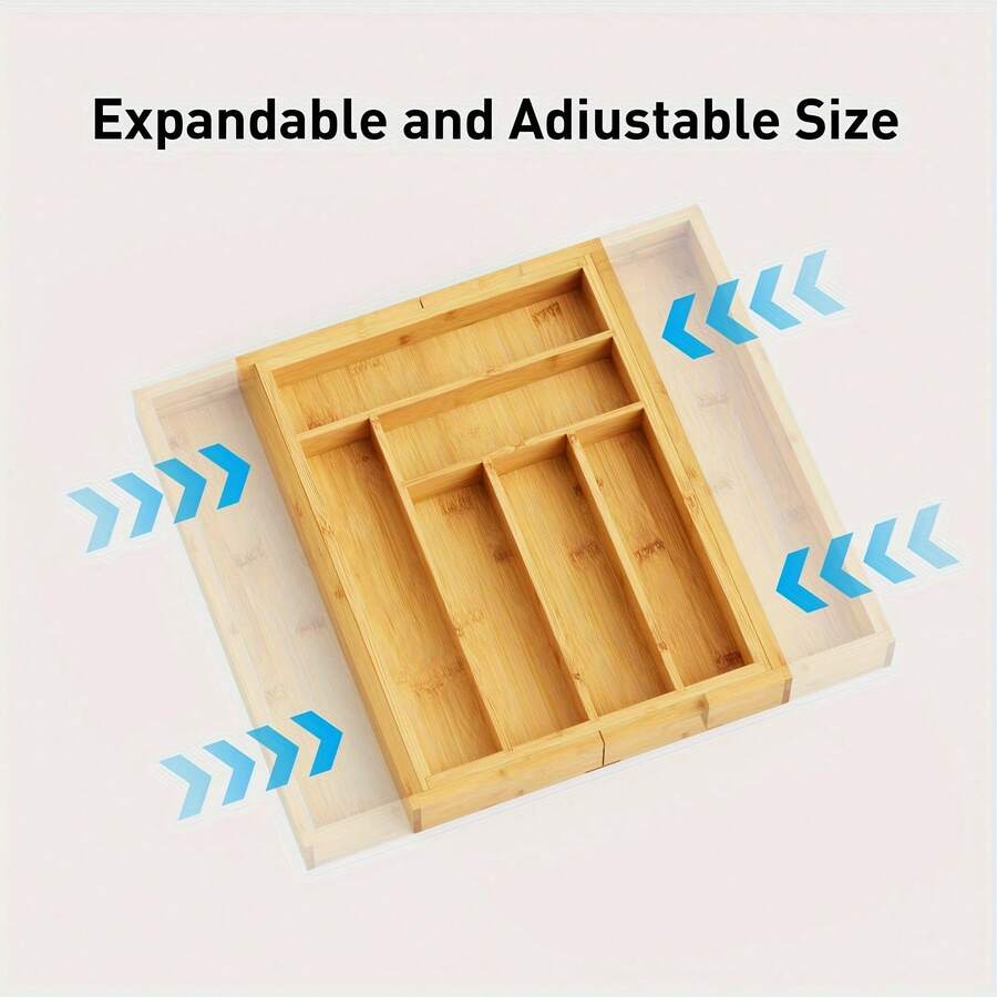 Organizador de cajones de bamb - Bamboo Cutlery reseña y precio