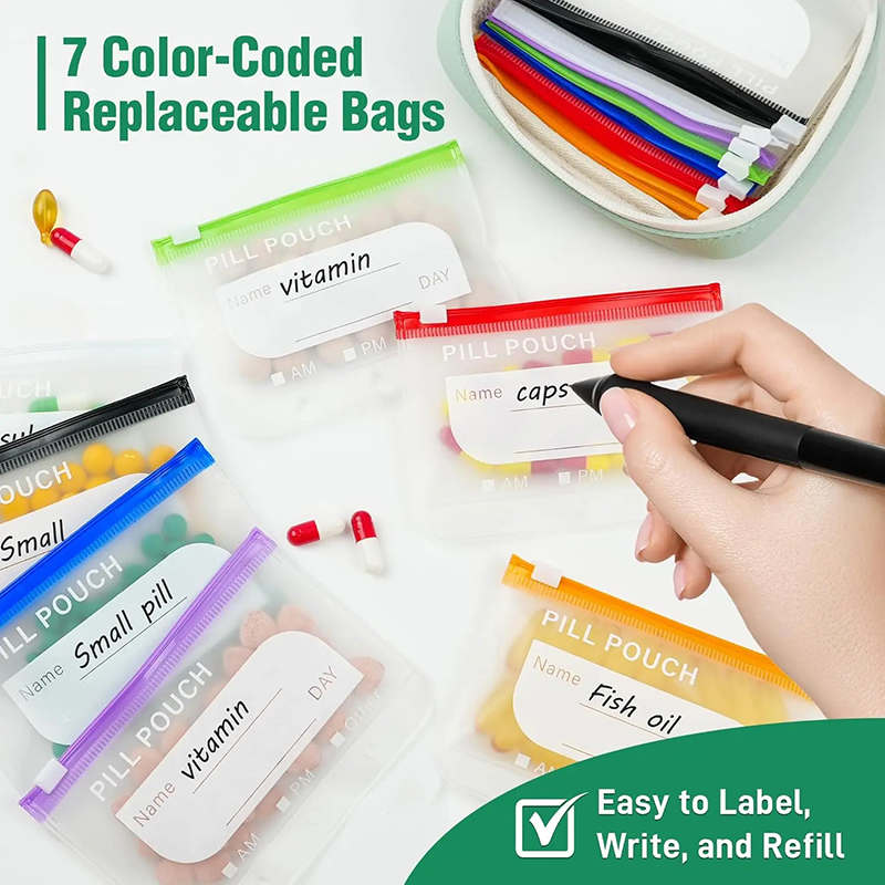 Estuche semanal para pastillas - Reusable Bag reseña y precio