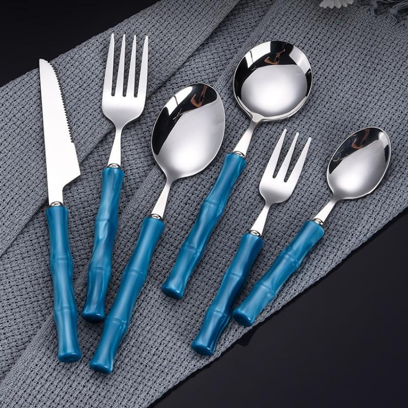 Cubertería de acrílico con man - Bamboo Cutlery reseña y precio